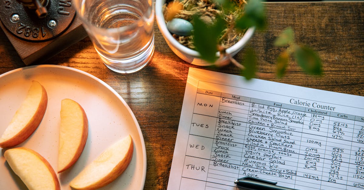 A person with a food journal showing signs of anxiety around eating