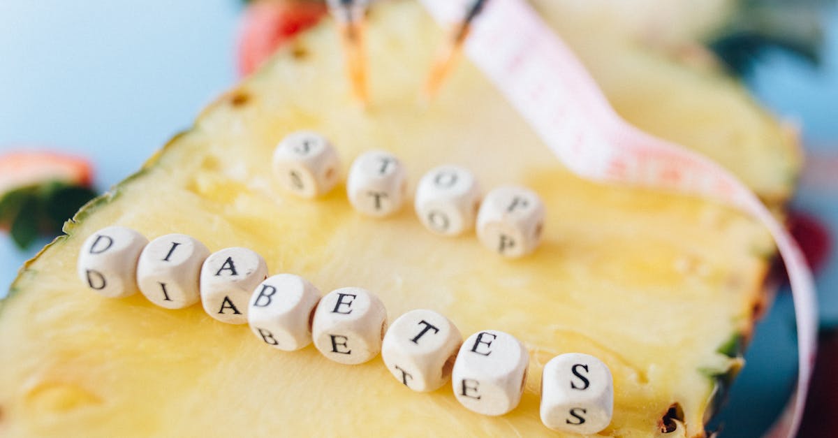 Food with natural sugars representing glucose and fructose metabolic pathways