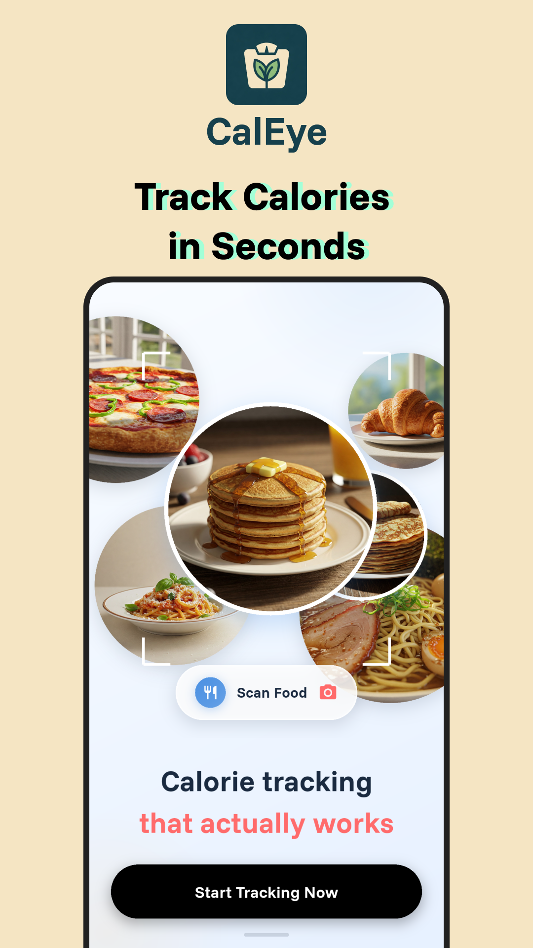 CalEye AI Food Scanner Screen